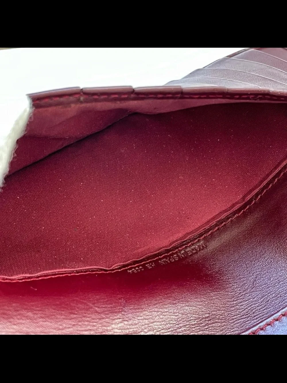 Dior Burgundy Signature Monogram Long Wallet